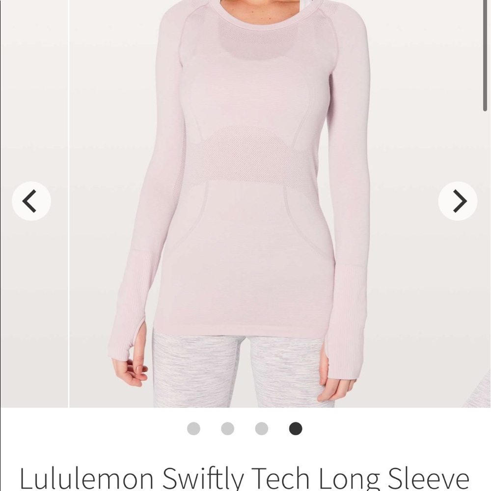 Lululemon Swiftly tech longsleeve size 4, pink